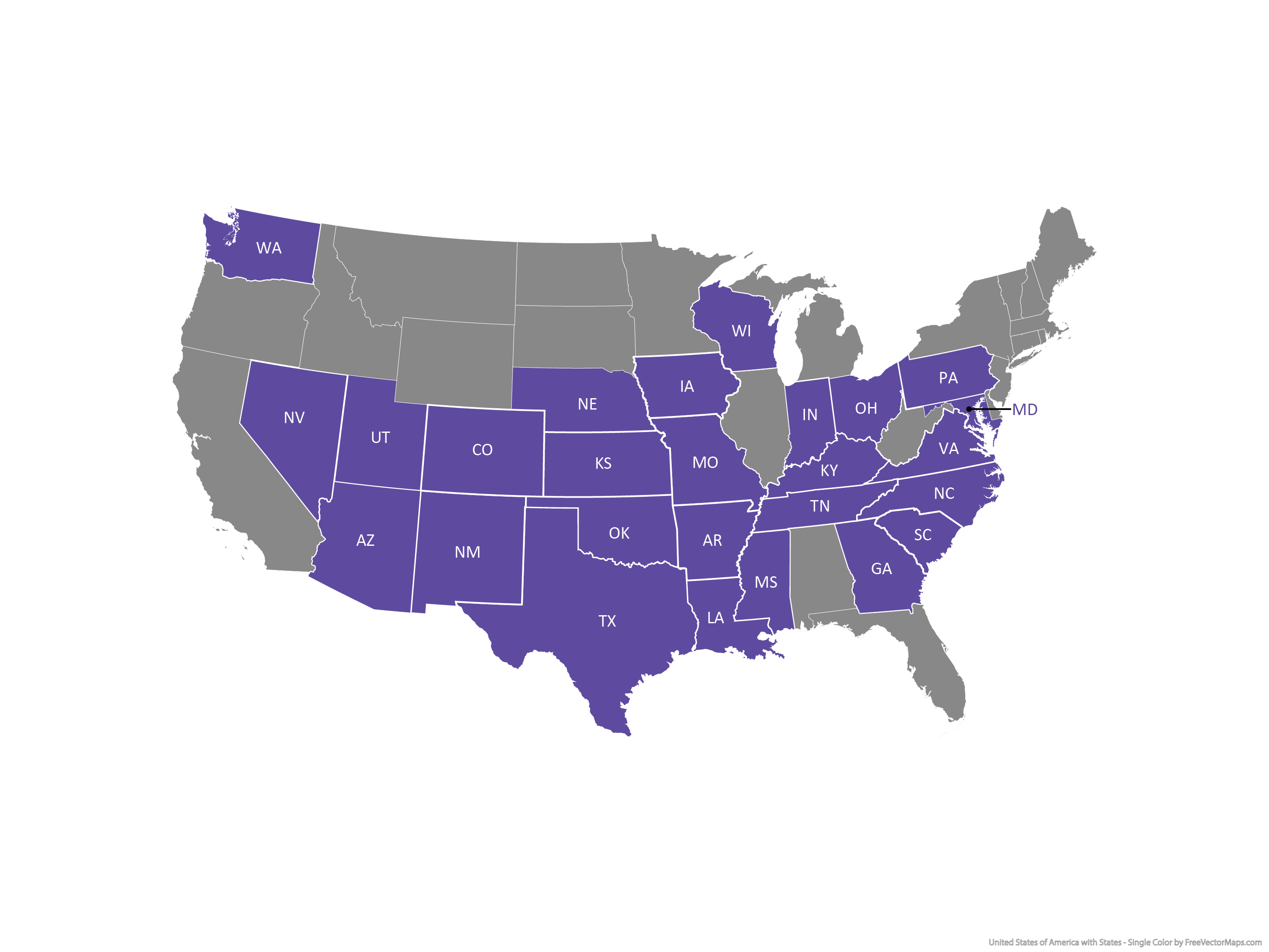 states served for fuel delivery